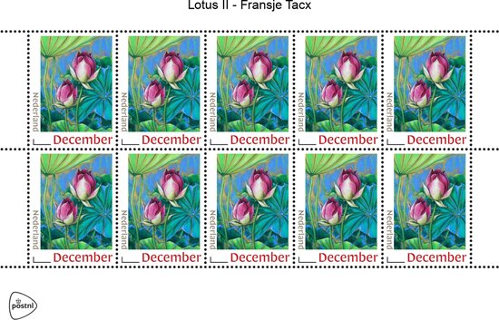 December Postzegels (kerst) - Lotus II (10 stuks) | bol.com
