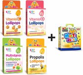 Voordeelpakket Multi-vitamine + MultiJelly voordeelpakket - Propolis Vitamine C-D- Prebiotica  Kinderen 3+ %100 Halal