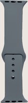 Hidzo Horlogebandje - bandje geschikt voor Apple Watch Series 1/2/3/4 - 38MM / 40MM - Siliconen - Donker Grijs