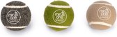 Beeztees Minus One Tennisbal - Hondenspeelgoed - Multi - dia 6.3 cm - 3st