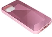 Apple iPhone 12 PRO MAX | Spiegel Facet hoesje | Beschermhoesje - Backcover | Spiegelhoesje - Mirrorcase | Diamant - Diamond | ROZE - PINK