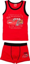Rood ondergoedsetje- hemd en boxershort van Disney Cars maat 110