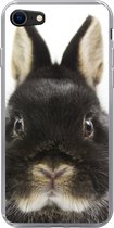 Geschikt voor iPhone SE 2020 hoesje - Konijn - Huisdieren - Vacht - Siliconen Telefoonhoesje
