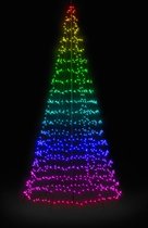 Twinkly vlaggenmast kerstboom met 750 LED lampjes gekleurd 4 m APP gestuurd!