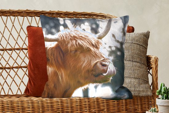 Sierkussen - Arbre à Nez Scottish Highlander - Multicolore - 60 Cm X 60 Cm
