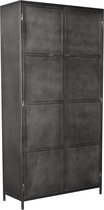 Tv meubel - rough collection 2 door metal cabinet 100x40x200-cais002rp5 - transparant - 100x40x200