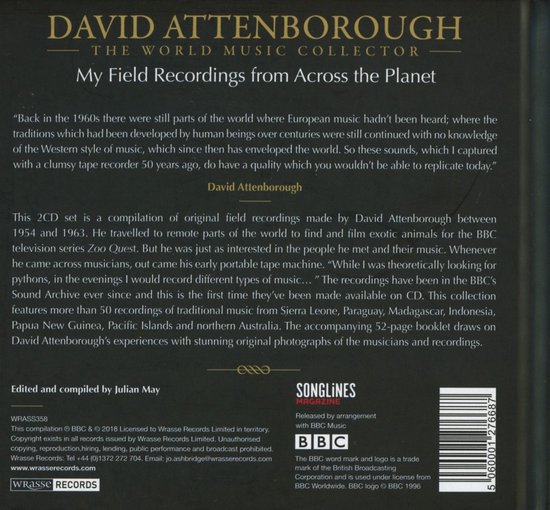 David Attenborough - My Field Recordings from Across the Planet 2 CD hoes.