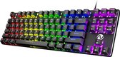 Bol.com Nexibo Mechanisch Gaming Toetsenbord - Mechanical Game Keyboard - Rode Switches - 33 LED Lichtmodus - QWERTY aanbieding