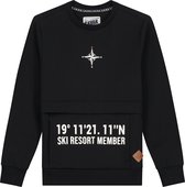 SKURK Sven Kinder Jongens Zwarte Sweater - Maat 152