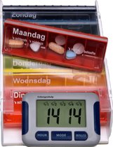 Medicijn weeklader Anabox-  met medicijnalarm - 5 alarmen- Nederlands opschrift
