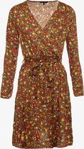 Jazlyn korte dames jurk met bloemenprint - Groen - Maat XXL