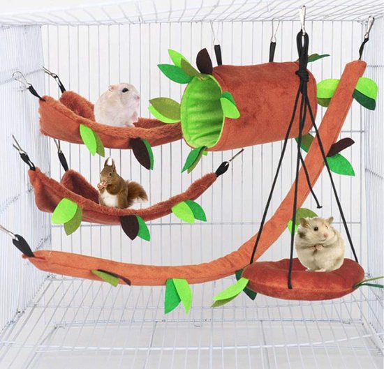 Sugar Glider Cage Hamac Jouets 5 Pièces Écureuil Hamster Jouer Petits  Animaux Jungle... | bol.com