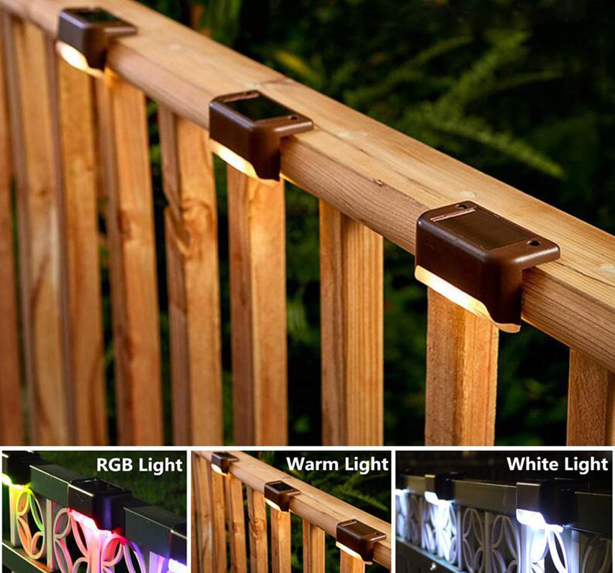 NATPOW Gartenbeleuchtung it Stro, 6 Stück RGB Gartenleuchte it NATPOW Gartenbeleuchtung it Stro, 6 Stück RGB Gartenleuchte it