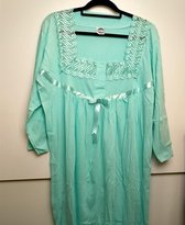 Dames nachthemd Nila lange mouwen blauw XL/XXL