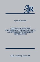 AAR Academy Series- Literary Criticism and Biblical Hermeneutics