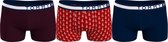 Tommy Hilfiger 3-pack boxershorts trunk deep rouge