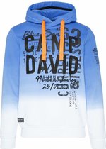 Camp David ® Dip Dye-hoodie met rubberen logoprint