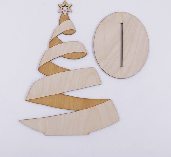 Kerstboom CoolCuts - Modern ontwerp - Bouwpakket - 24 cm -... | bol.com