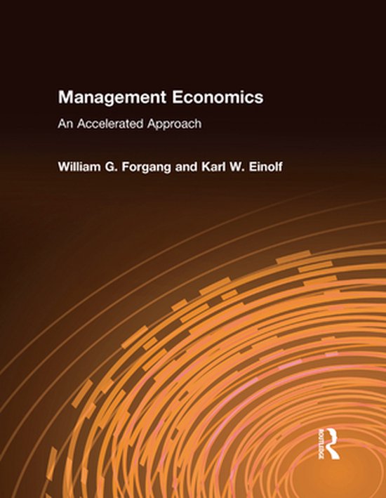 Management Economics: An Accelerated Approach - cover