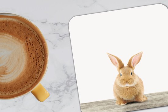 Sous-verres -verres - Chambre de bébé - Lapin - 10x10 cm - 6 pièces