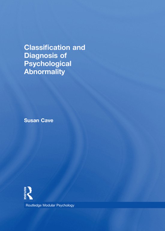 Classification and Diagnosis of Psychological Abnormality - cover