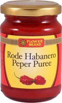 Flower Brand - Rode Habanero Peper Puree - 200g - per 4x te bestellen
