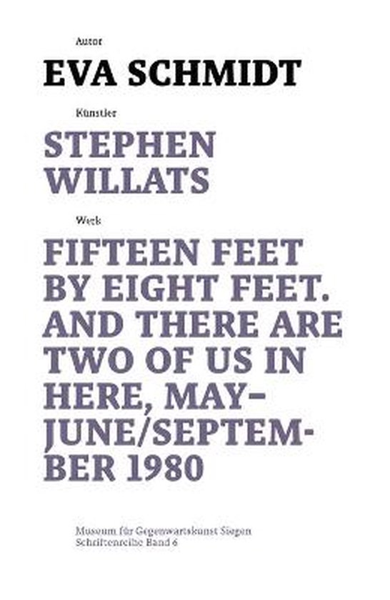 Boek cover Stephen Willats van Eva Schmidt (Paperback)