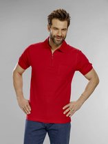 Westfalia Poloshirt heren met ritssluiting rood maat XL
