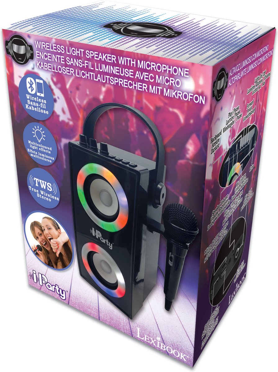 Lexibook Altavoz Bluetooth con Efectos Multicolor Lexibook Altavoz Bluetooth con Efectos Multicolor