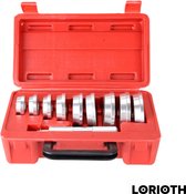 LORIOTH® Lager Set - Aluminium Lagers - Inclusief opbergkoffer - Auto Lager - Vrachtwagen Lager - Motor Lager - 10 Stuks - Rood