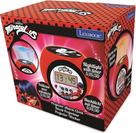 Miraculous Projector Wekker met Timer van Lexibook — afbeelding 4
