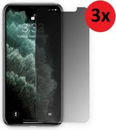 Privacy Screenprotector iPhone 11 Pro Max - iPhone Xs Max Privacy Tempered Glass 3x