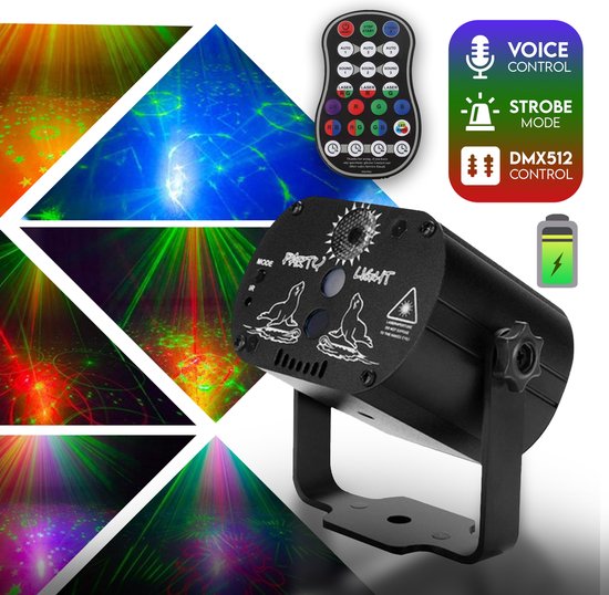Lumière laser LED - BATTERIE - Stroboscope - Lasers - Lumières disco -  Éclairage de... | bol.com