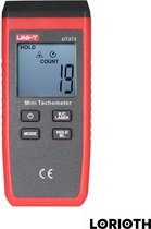 LORIOTH® Digitale Snelheidsmeter - Digitale Toerenteller met Laser - Laser Toerenteller - Tachometer - Laser Meter Snelheid - Rood