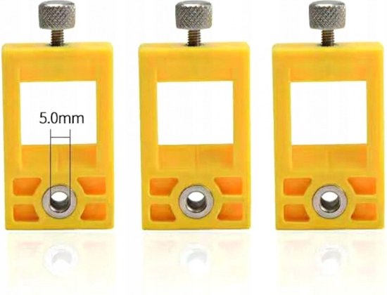 In 1 boormal voor houtbewerking, verstelbare zak jig, 6/8/10/12mm 4