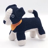 Pebble Child Sheep Dog Rammelaar- Baby- Babyspeelgoed- Knuffel- Gehaakt