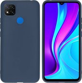 iMoshion Color Backcover Xiaomi Redmi 9C hoesje - donkerblauw