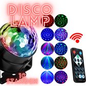 Disco lamp - Met Afstandsbediening - 10 Verschillende kleuren/standen - RGB - Reageert op geluid - Party lichten - Voor Kinderen en volwassenen - Disco bal - Discoverlichting