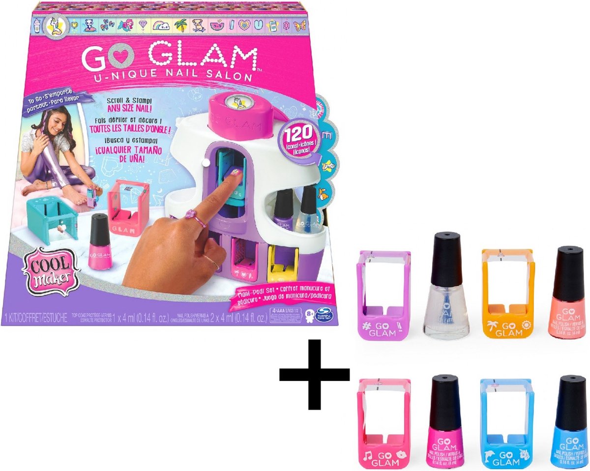 Cool Maker - Go Glam U-Nique Nail Salon avec Go Glam U-Nique Nails -  Recharge - Bundle... | bol.com