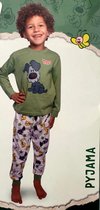 Woezel en Pip Pyjama - Groen - Maat 116/122
