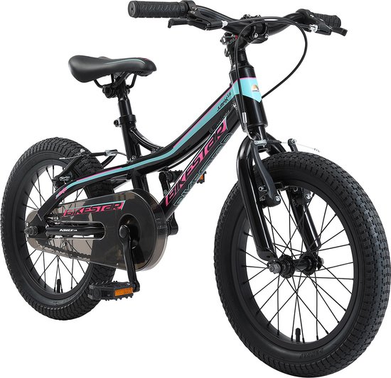 Mountainbike kinderfiets, alu, 16 inch, zwart / blauw | bol.com