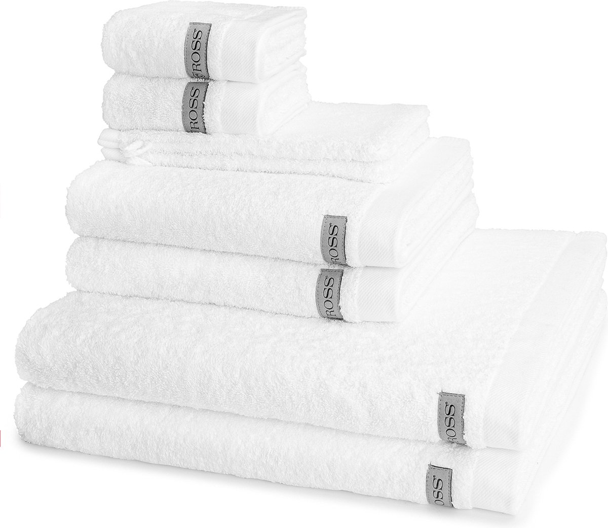 Ross Sonstiges 2 X washandje 2 X gasten- 2 X douche- 2 X handdoek - in set Sinfonie
