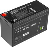 Batterie Green Cell LiFePO4 12,8 V 10Ah pour panneaux solaires et camping-cars