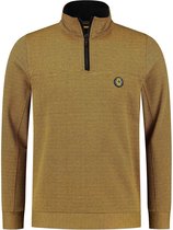 Gabbiano Trui Sweater Met Halve Rits 772556 Mustard Yellow Mannen Maat - M