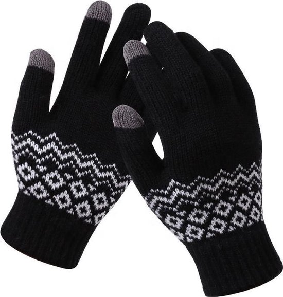 Winter Handschoenen – Wanten – Heren Handschoen – Dames Handschoen – Touchscreen - Zwart