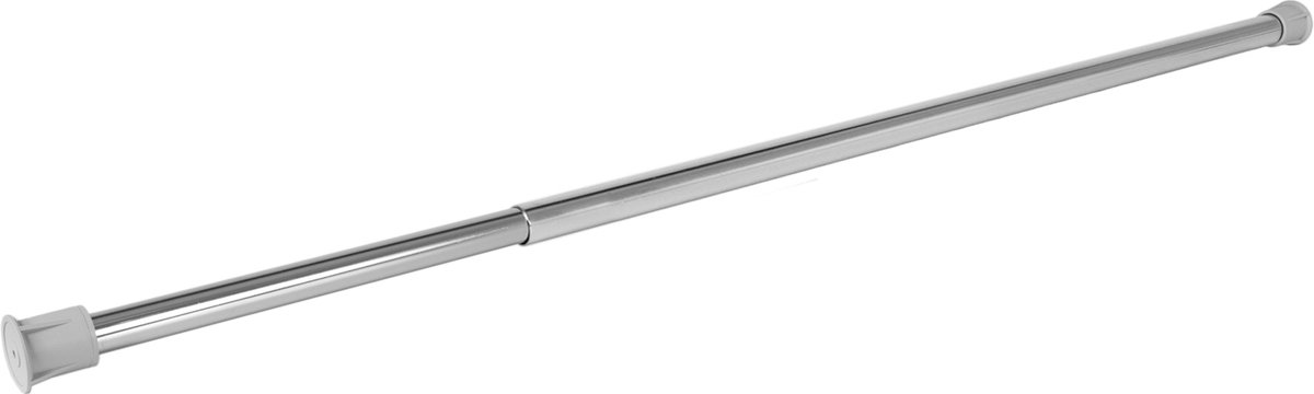 Eleganca uittrekbare kledingstang - telescopische kledingroede - Verchroomd - ophangen van kleding - uittrekbaar van 74 tot 115cm - inclusief kastroededragers