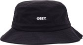 Obey Bold Jazz bucket hoed met logo - Zwart - One Size