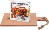 Bowls and Dishes | Set - Puur Hout Borrelplank | Serveerplank | Tapasplank 38cm + Borrelen van de plank