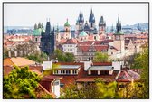 Praag, Europese stad van de honderd torens - Foto op Akoestisch paneel - 150 x 100 cm