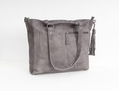 Bag2Bag Stoere Ruime Shopper Almeria Grey Grijs